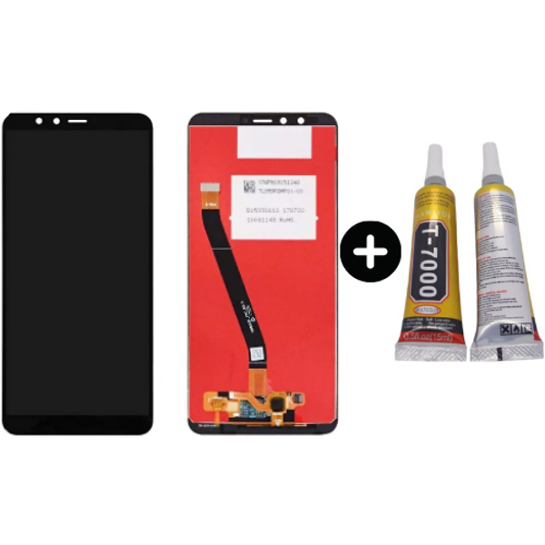 TE Huawei Y9 2018 Uyumlu Lcd Ekran Dokunmatik Siyah+ B7000 - Image 1
