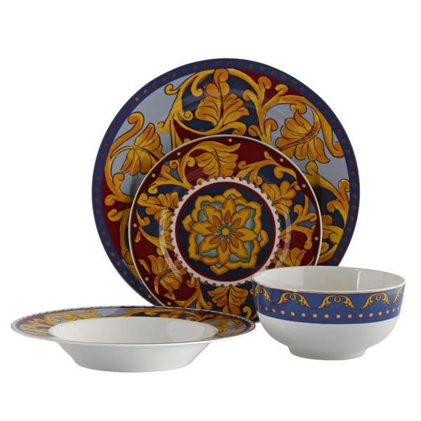 Lucky Art Lılıan Bone 24 Parça Yemek Takımı - Image 1