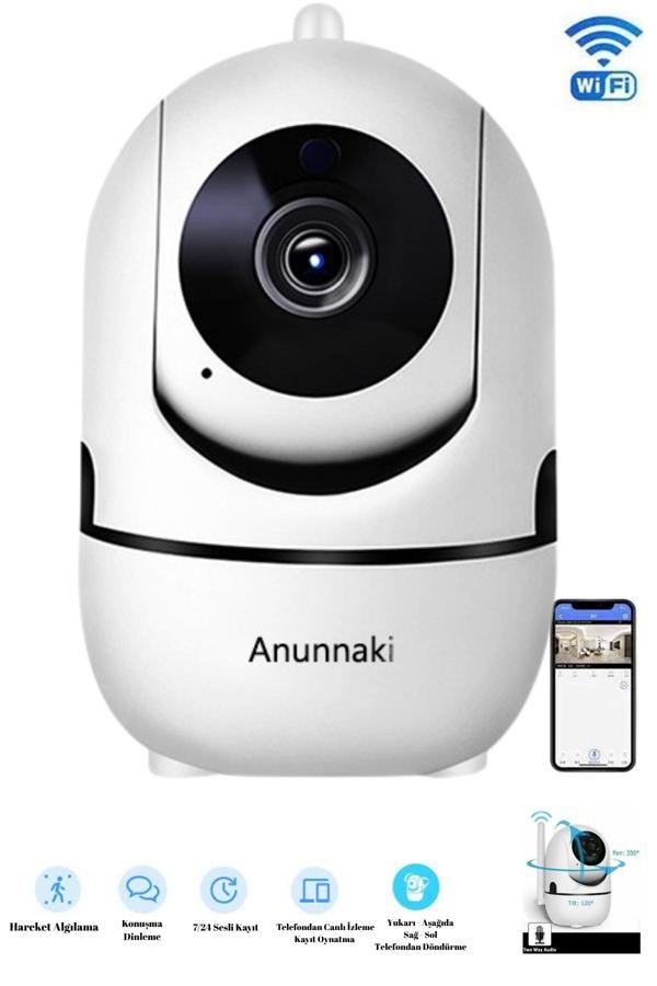 WiFi Bebek Kamerası Sesli, Gece Görüşlü, 360° Döner - Image 1