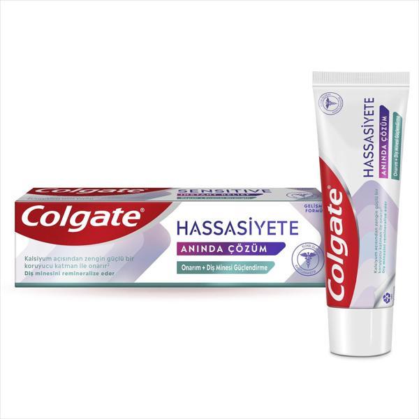 Colgate Hassasiyete Anında Çözüm Onarım ve Diş Minesi Güçlendirme Diş Macunu 75 ml 4 Adet - Image 1