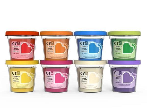 Childgen Doğal Oyun Hamuru - Mini-Cup- 8 li Set - Image 1