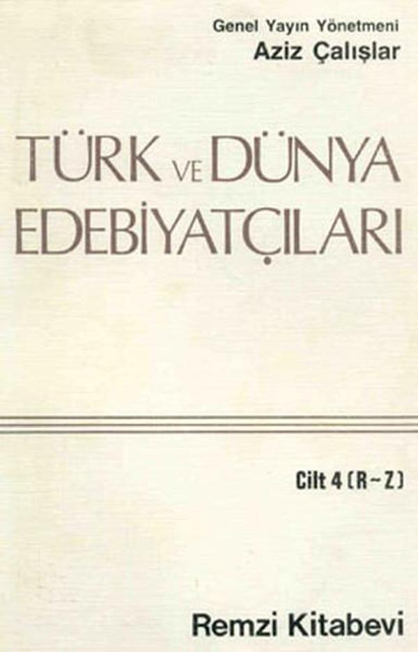 Türk ve Dünya Edebiyatçıları 4 - (R-Z) - Remzi Kitabevi - Image 1