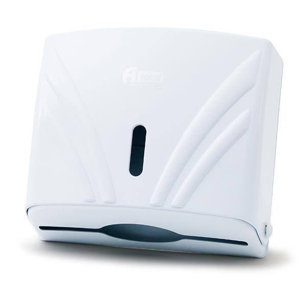 A Form ZHA-2 Z Katlama Attan Çekme Kağıt Havlu Dispenseri Havluluk - Beyaz - 23 Cm. - 1 Adet - Image 1