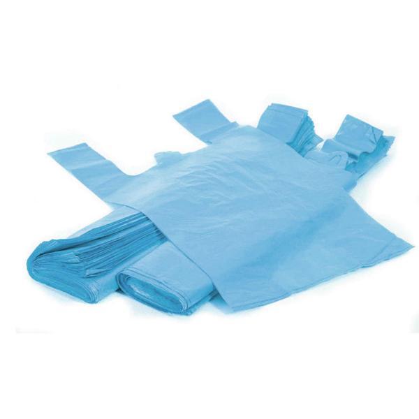 Arma Mavi Market Poşeti Torbası - Hışır Atlet Poşet - Orta Boy - 28 x 50 Cm. - 5 Kg. - Image 1