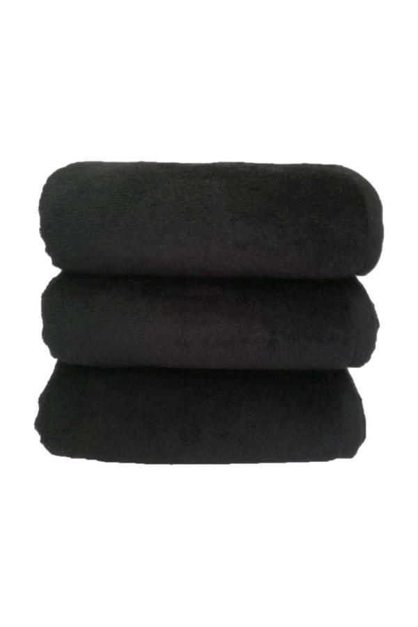 3 lü Paket Boya Tutmayan Mikrofiber El Yüz Spor Kuaför Havlusu 50X90 Cm - Image 1