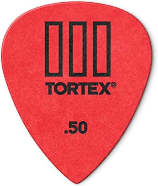 JİM DUNLOP 462P.50 TORTEX T3 .050 MM KIRMIZI GİTAR PENA - Image 1