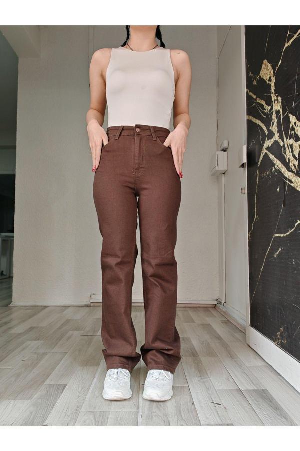 Viking'S Line Kahverengi Palazzo Jeans - Image 1