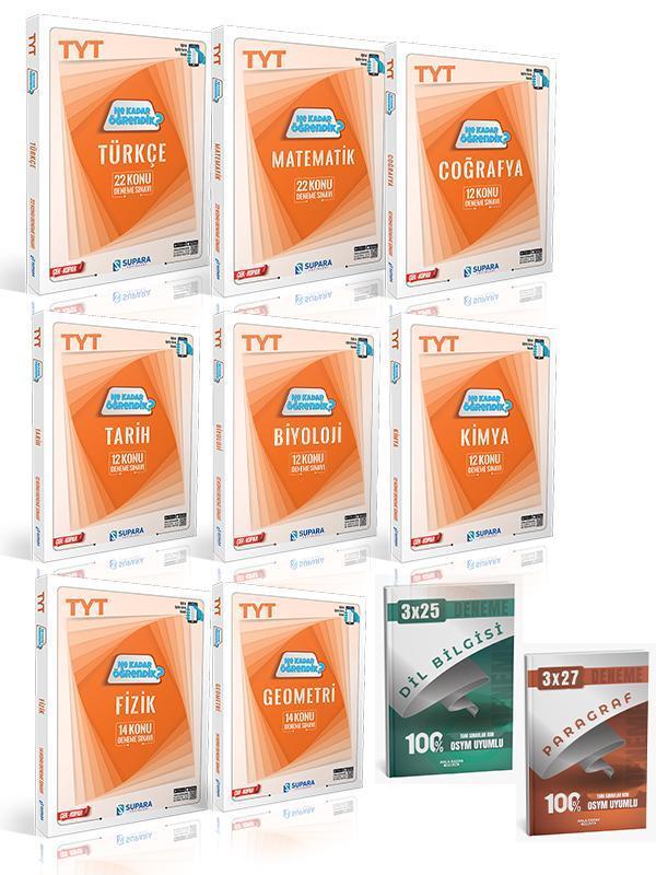 Supara + Anla Kazan 2026 TYT Tüm Dersler Konu Denemeleri Ne Kadar Öğrendik 10 lu Set - Supara Yayınları - Image 1