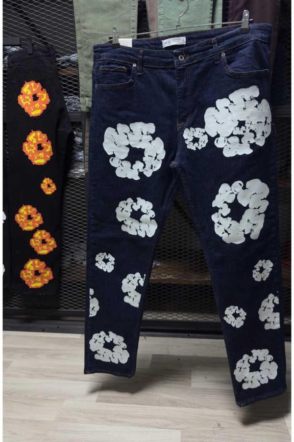 Viking'S Line Siyah Baggy Denim Tears - Image 1