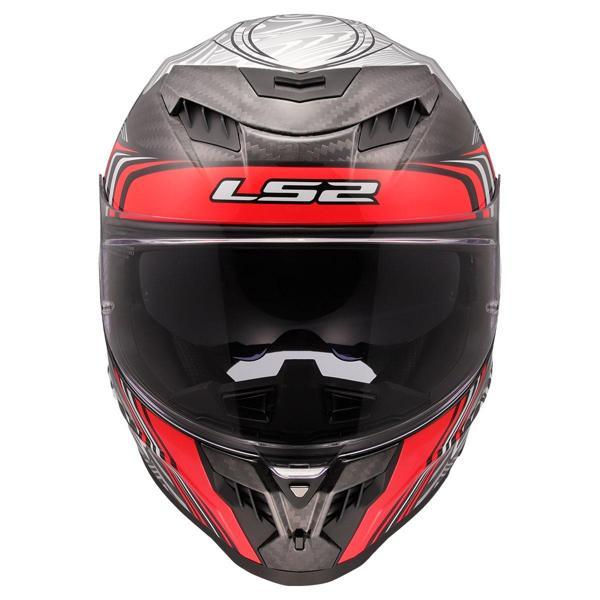 Ls2 Dragon Enthum Karbon Kapalı Kask Kırmızı - Image 1