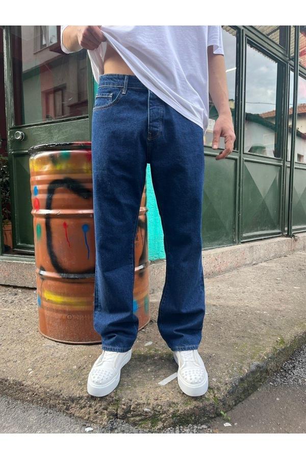Viking's Line Koyu Mavi Baggy Jean - Image 1