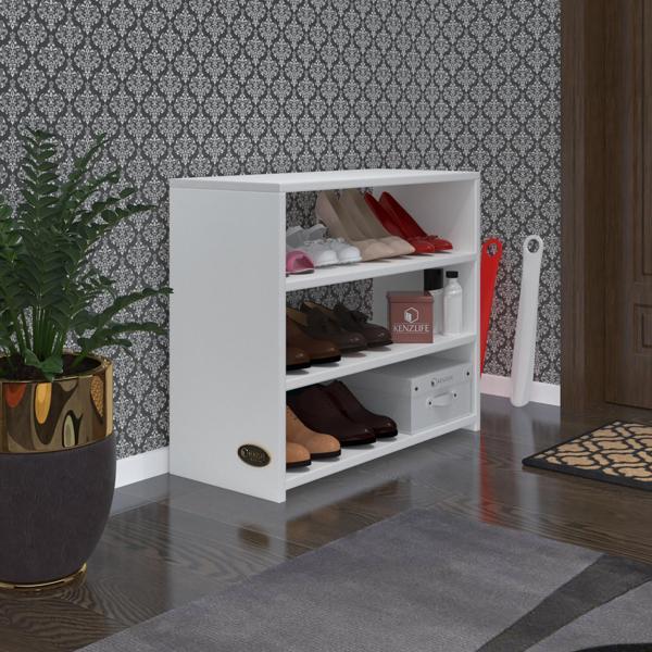 Kenzlife ayakkabılık goya byz 060*70*30 arkalıksız ayakkabı ofis dolabı - Image 1
