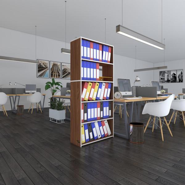 Kenzlife klasörlük raflı rona cvz 175*80*30 kitaplık ofis arkalıksız - Image 1