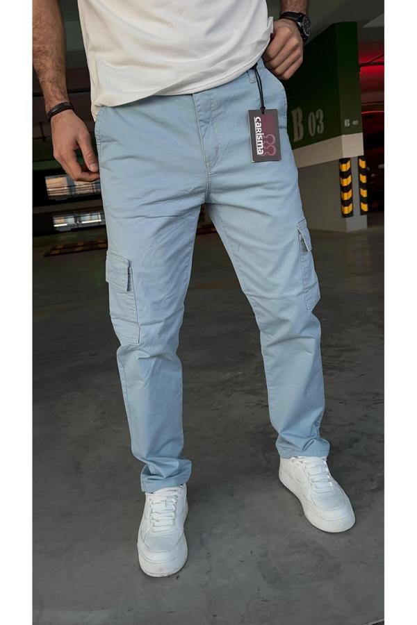 Viking'S Line Kargo Baggy Açık Yeşil Jeans - Image 1