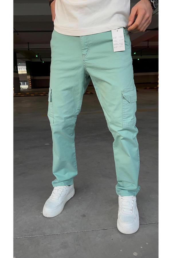 Viking'S Line Kargo Baggy Açık Yeşil Jeans - Image 1
