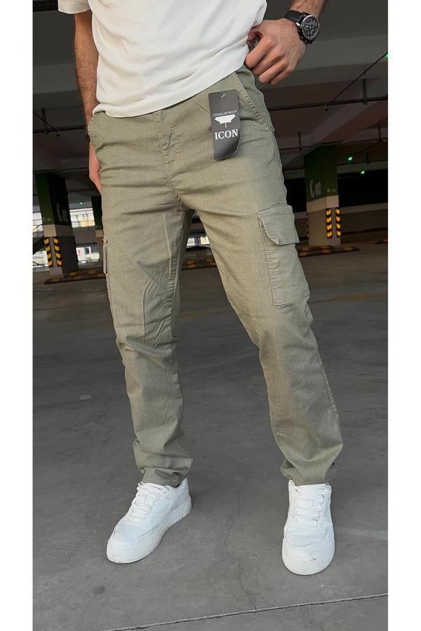 Viking'S Line Kargo Baggy Açık Yeşil Jeans - Image 1