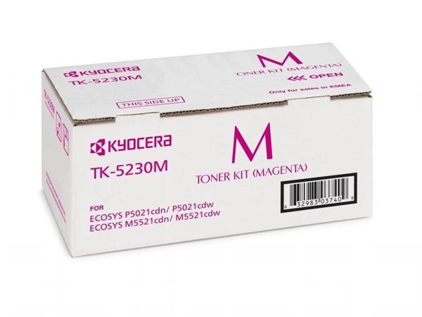 Kyocera TK-5230M Magenta Kırmızı Orjinal Fotokopi Toneri Ecosys M5521cdn-5521cdw P5021cdn-5021cdw 2. - Image 1