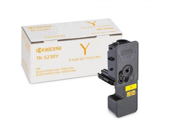 Kyocera TK-5230Y Yellow Sarı Orjinal Fotokopi Toneri Ecosys M5521cdn-5521cdw P5021cdn-5021cdw 2.200 - Image 1