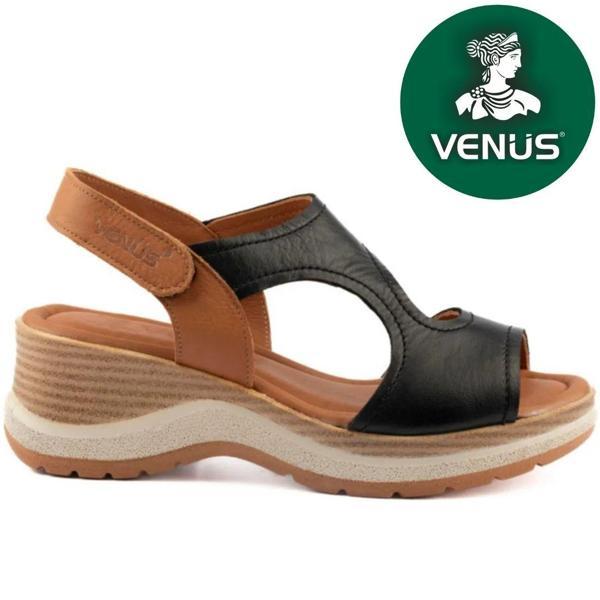 Venüs Noble Hakiki Deri Comfort Ortopedik Kadın Sandalet - Image 1