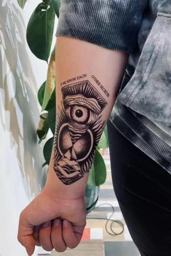 Caş Dekorasyon Göz Figürlü GeçiciDövme Tattoo - Image 1