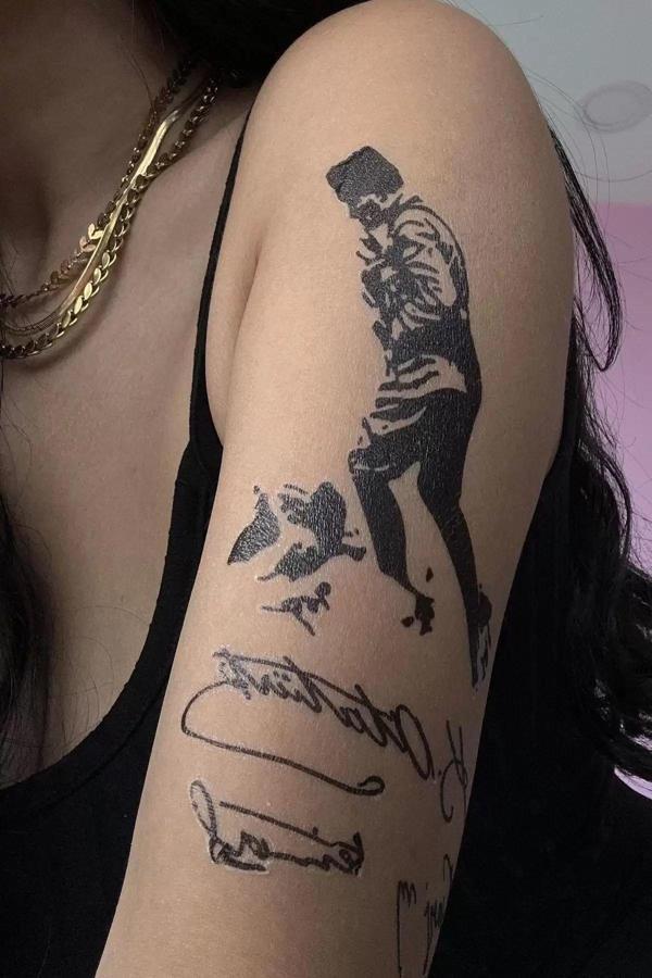 Caş Dekorasyon Atatürk İmzası Geçici Dövme Tattoo - Image 1