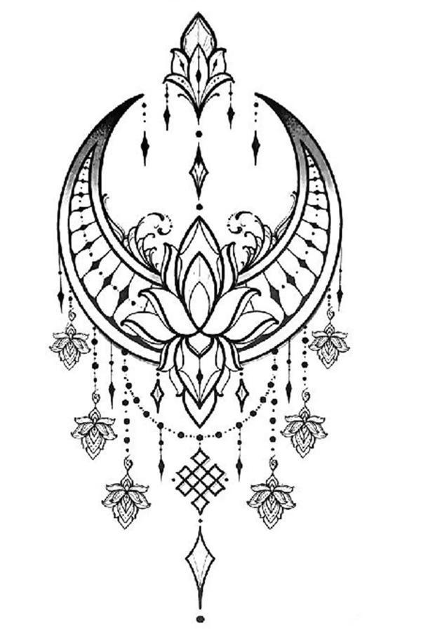 Caş Dekorasyon Düş Kapanı Figürlü Geçici Dövme Tattoo - Image 1