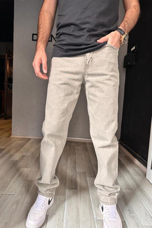 Kaizer Denim Erkek Haki Baggy Pantolon - Image 1