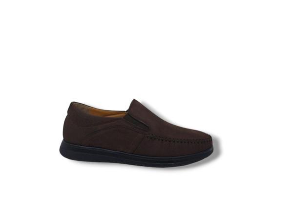 Serra 823 Erkek Koyu Kahve Nubuk Deri Loafer Ayakkabı - Image 1