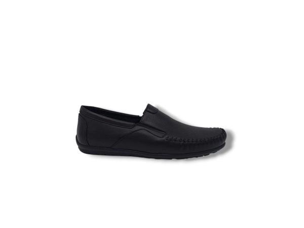 Modesa 269 Erkek Siyah Hakiki Deri Loafer Ayakkabı - Image 1
