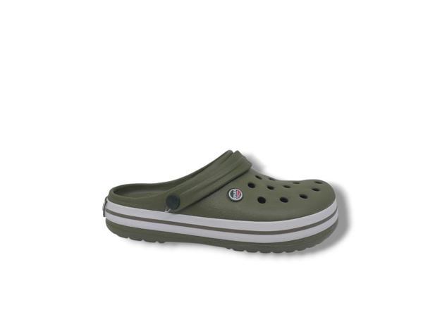 Cflex 145 Unisex Haki Beyaz Haki Sabo Terlik Sandalet - Image 1