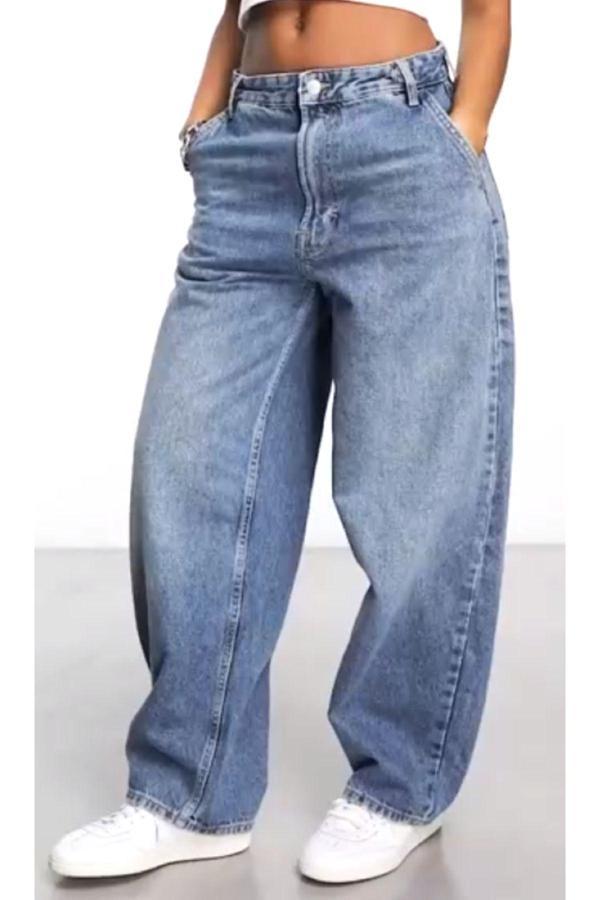 Kaizer Denim Kaizerdenim  Soluk Efektli Skater Fit Jean - Image 1