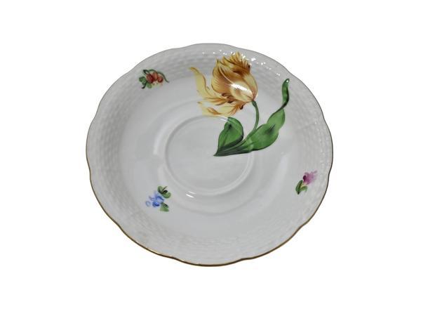 Herend 734 El Boyama Porselen Çay Fincan Tabağı (003) - Image 1