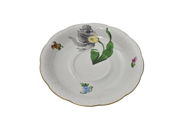 Herend 734 El Boyama Porselen Çay Fincan Tabağı (006) - Image 1