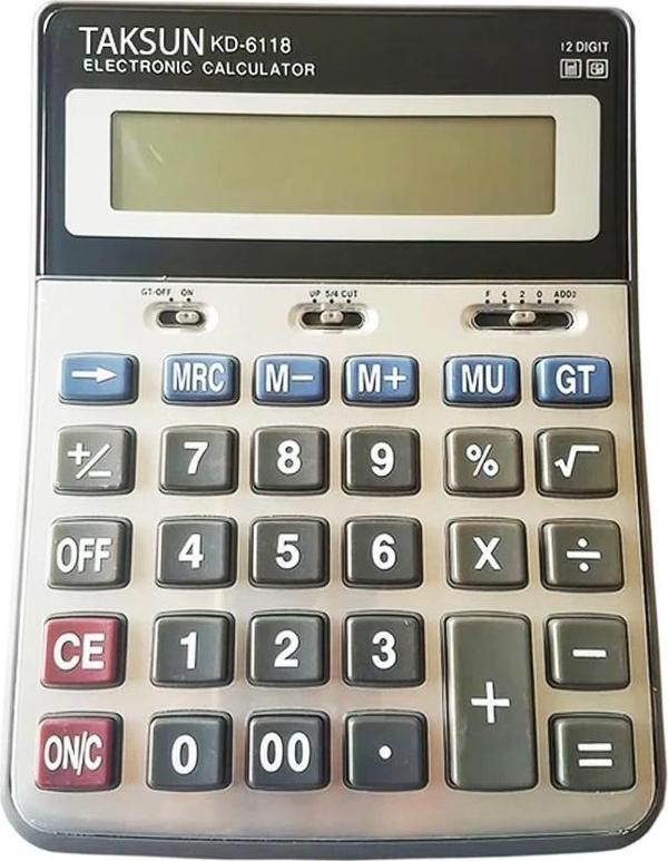 12 HANELİ HESAP MAKİNESİ TS-6118  GO50603468450 - Image 1