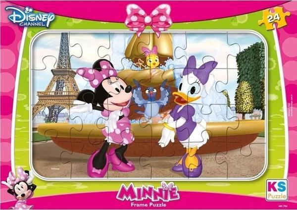 Ks Games Puzzle 24 Parça Minnie Mouse Frame Puzzle - Image 1