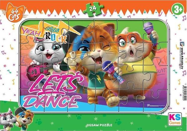 Ks Games Frame Puzzle 44 Cat 24 Parça Frame Puzzle - Image 1