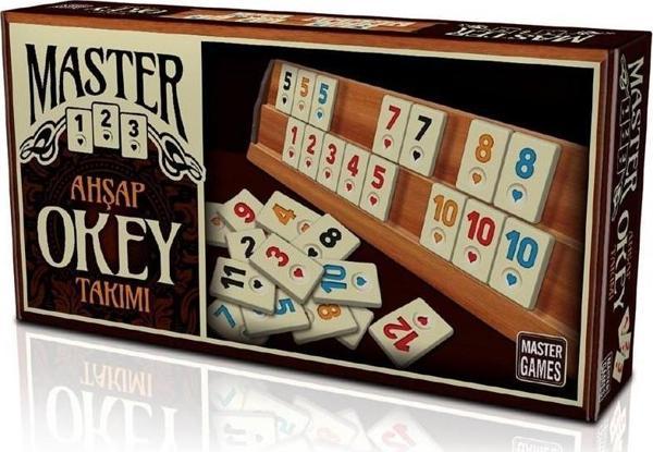 Ks Games Okey Takımı Ahşap Master Elegance Ahşap Okey Takımı - Image 1
