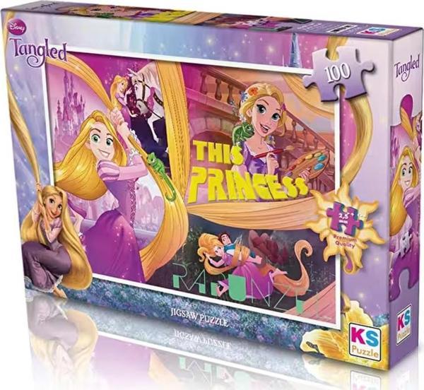 Ks Games Puzzle 100 Parça Tangled Puzzle - Image 1