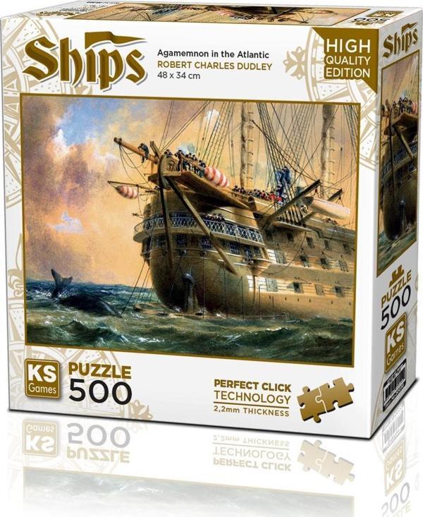 KS Games Hms Agamemnon In Atlantic 500 Parça Puzzle - Image 1