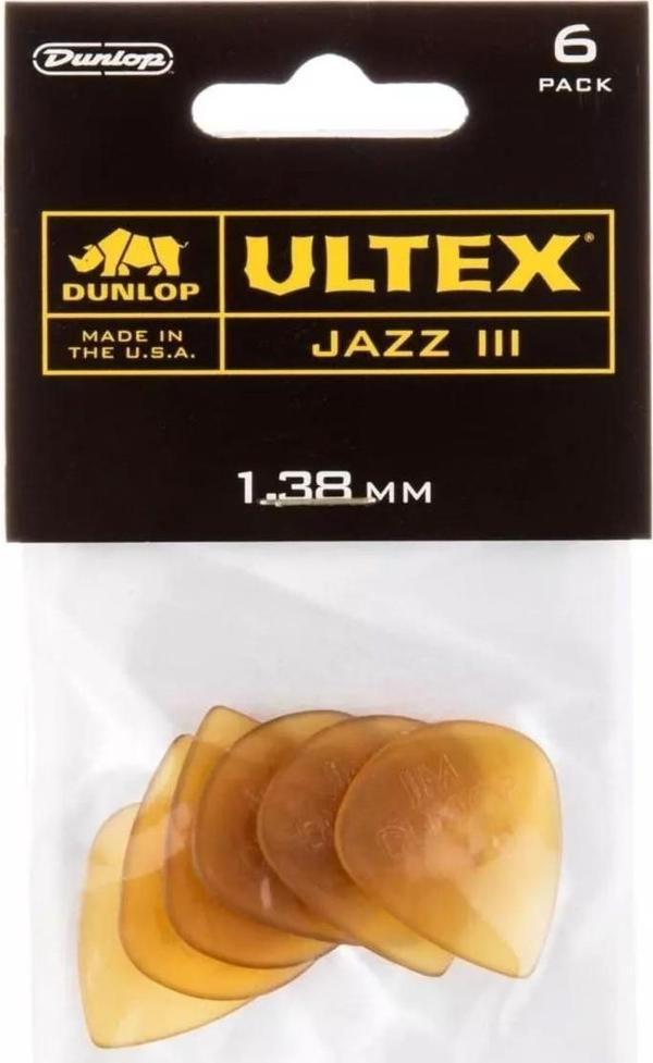 Jim Dunlop 427P1.38 Ultex Jazz III Gitar Pena 6 Adet Guitar Picks - Image 1