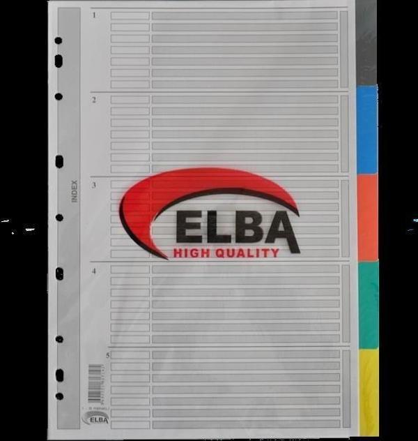 Bafix Seperatör 5 Renkli Karton A4 (50 Li Paket) - Image 1
