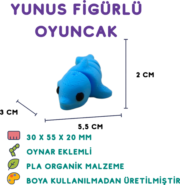 Yunus Figür - 3D Deniz Canlısı Oyuncak - Image 1