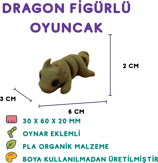Ejderha Figür - 3D Fantastik Karakter Oyuncak - Image 1