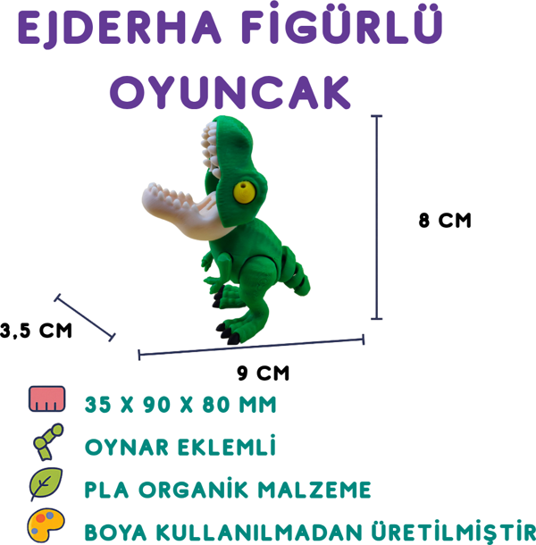 Trex Figür - 3D Karakter ve Film Temalı Oyuncak - Image 1