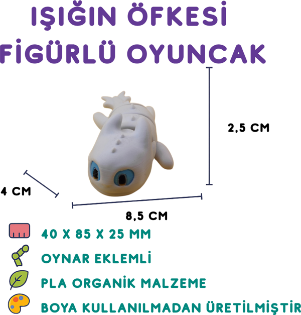 Ejderhanı Nasıl Eğitirsin Dişsiz Figür - Toothless Karakter Oyuncak - Image 1