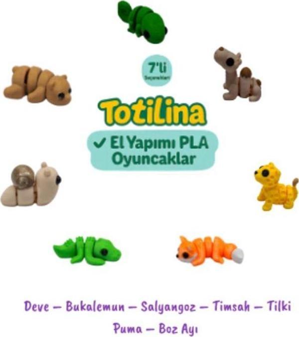 7li set Deve – Bukalemun – Salyangoz – Timsah – Tilki Puma – Boz Ayı - Image 1