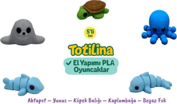 5li Set Ahtapot – Yunus – Köpek Balığı – Kaplumbağa – Beyaz Fok - Image 1