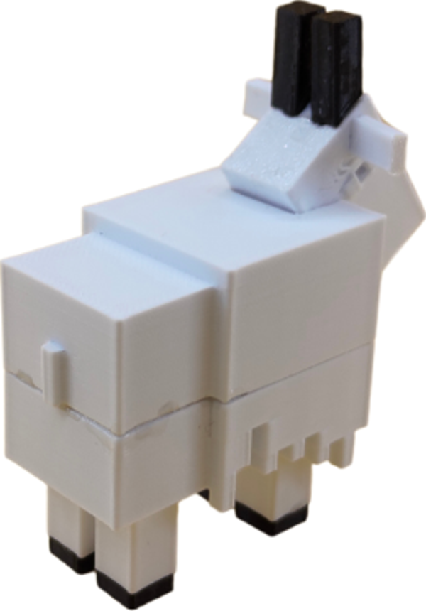 Minecraft Keçi Figür - Minecraft Temalı 3D Mini Oyuncak - Image 1