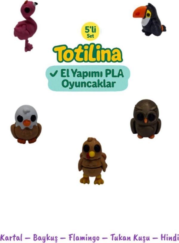 5li Set Kartal – Baykuş – Flamingo – Tukan Kuşu – Hindi - Image 1