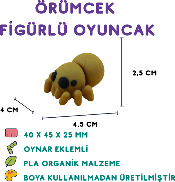 Örümcek Figür - 3D Mini Canlı Figürü - Image 1